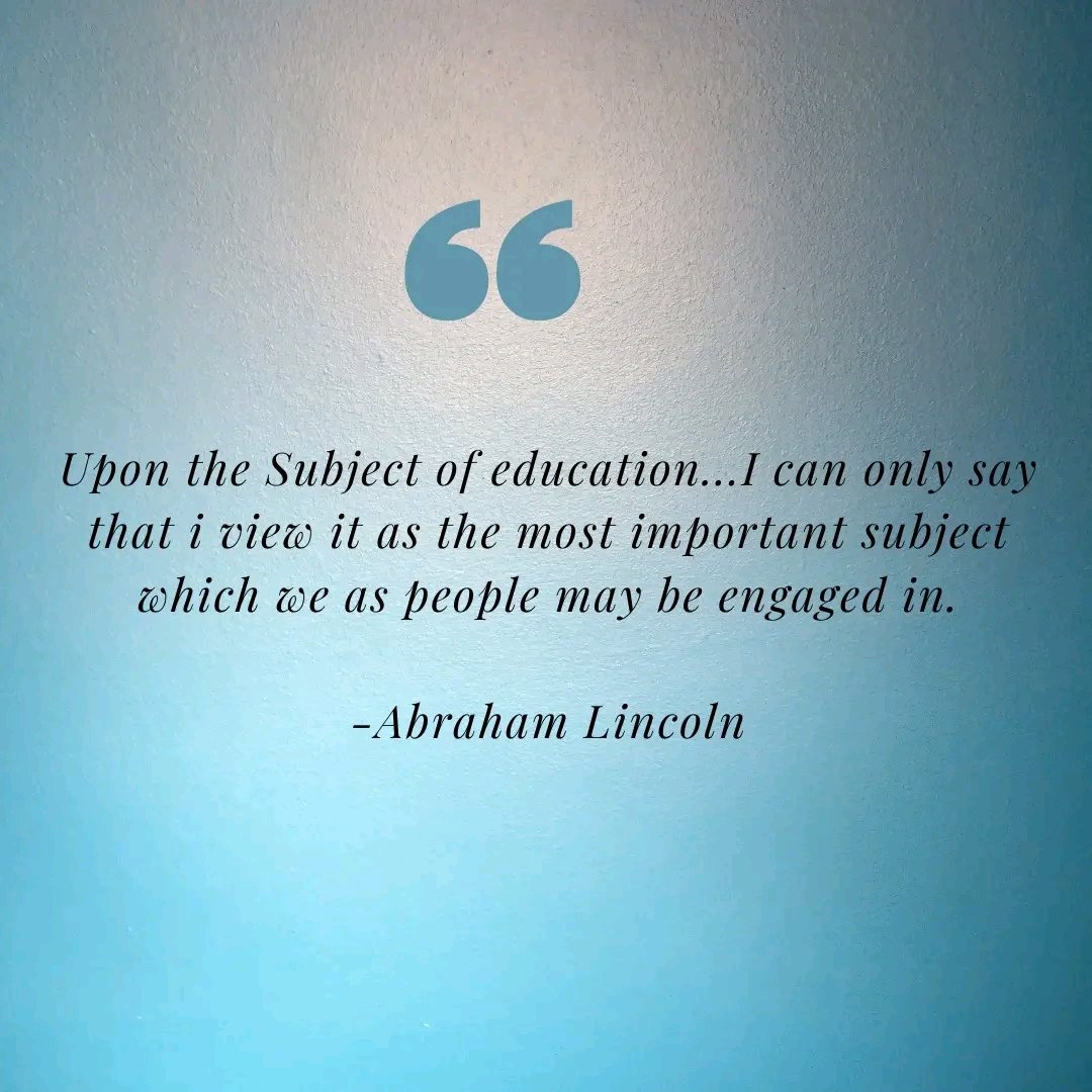 BIT_InstituteUg's tweet photo. "Upon the subject of education...I can only say that I view it as the most important subject which people may be engaged in."
-Abraham Lincoln.
#mondaymotivation #Study_at_BIT #Study_Online https://t.co/R2PmXkawwc