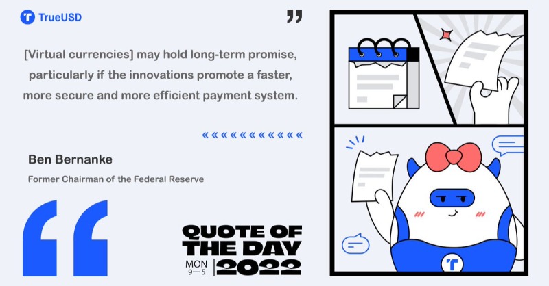 tusdio's tweet photo. 🗓️#TrulyQuoteOfTheDay👇

🗣️“[#VirtualCurrencies] may hold long-term promise, particularly if the innovations promote a faster, more secure and more efficient #PaymentSystem.” https://t.co/VqtUy2TJqJ