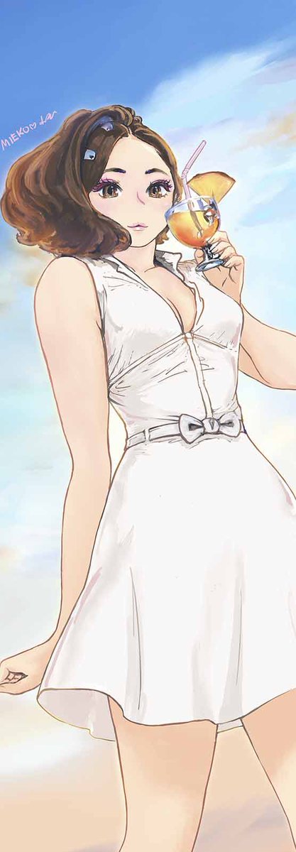 合わせてミニタペストリー新作、ビーチカクテル見栄子2022、高速通信真悠さん、真琴ダイナミクス、と立ち絵タイプの縦長構図のイラストをセレクト。
https://t.co/BrGbilOeQl 