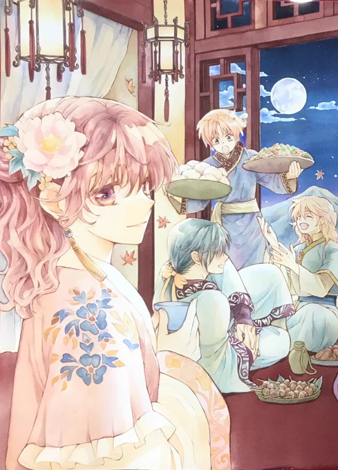 9/5花とゆめ19号発売日です付録にヨナ制作手帳(ヨナの制作過程やQ&Aをまとめたもの)、口絵プレゼントにはヨナアクリルメモ立てを作って頂きましたつながる表紙なので、次号はこの絵の続きが出ます本誌買って下さる方ありがとうございます電子版→ 