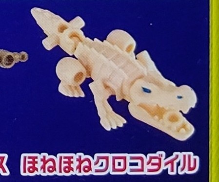ほねほねザウルス パッケージ側面の内容写真🦖 単体でも格好良いのが3