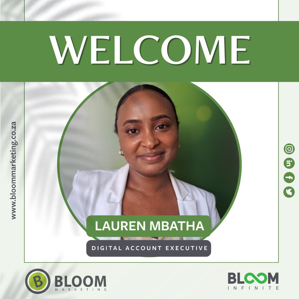 BloomMarketing_'s tweet photo. Welcome to the blooming side of life Lauren
We are excited to welcome you to our Digital team (under #BloomInfinite) where we help brands grow and thrive onlineโฆ. From strategy, to design, and ongoing management!
Letโs Bloom ๐๐ชด๐๐พ
#NewBloomStar https://t.co/w9Ga9mPvHl