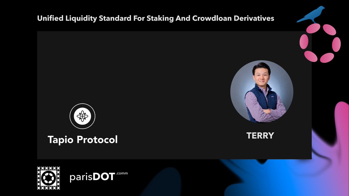 Paris_Dot_Comm's tweet photo. 📽️ Unified Liquidity Standard for Staking and Crowdloan Derivatives

🗣️ Terry Lam @terrycflam - Co-founder of NUTS Finance @NUTSFinance

Introducing an unified liquidity standard to standardize different formats of staking and crowdloan derivatives

https://t.co/Po3ipmnPK6 https://t.co/Cm6WppeOpR