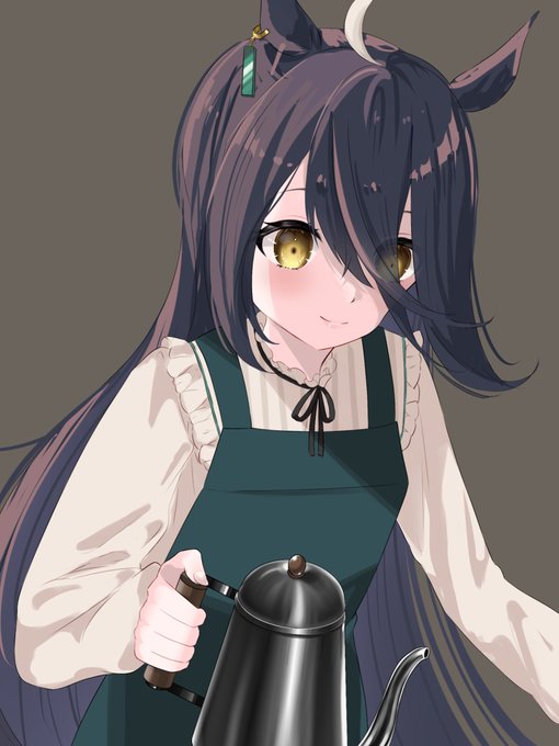 > 俺はな、マンハッタンカフェが好きなんや。エプロンつけてコーヒー淹れてほしいんや… #odaibako_ggiimmoo https://t.co/7ZvlUMhKJq 