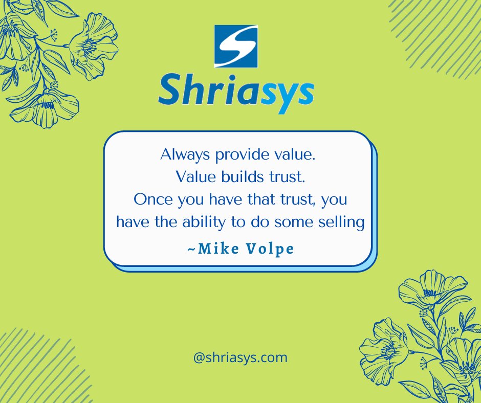 Shriasys's tweet photo. ✅Success is about creating value
✅Website: https://t.co/lwvLszBglT
✅Call: +91 9842351202
✅Email: info@shriasys.com
✅Address:304, G.V. Residency,Coimbatore - 641028,Tamilnadu, India.
#Values #TrustTheProcess #MondayMotivation #webdevelopment #webservice #mikevolpe https://t.co/nUAveEm6Do