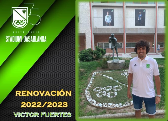 stcfutbol's tweet photo. RENOVACIÓN |

Victor Fuertes será el encargado de dirigir a nuestro Juvenil A en Liga Nacional Juvenil. 

Tras su paso por distintas categorías del club, Victor comenzará su quinta temporada en Stadium. 
Te deseamos muchos éxitos! 

#SoyDelStadium
#SienteElVerde 💚 https://t.co/tNlIuAU2NO