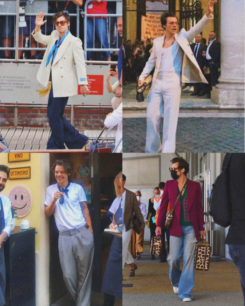 sunfflouwerry's tweet photo. harry styles in italy is that main character everyone falls in love with https://t.co/QiNxXFhCEE