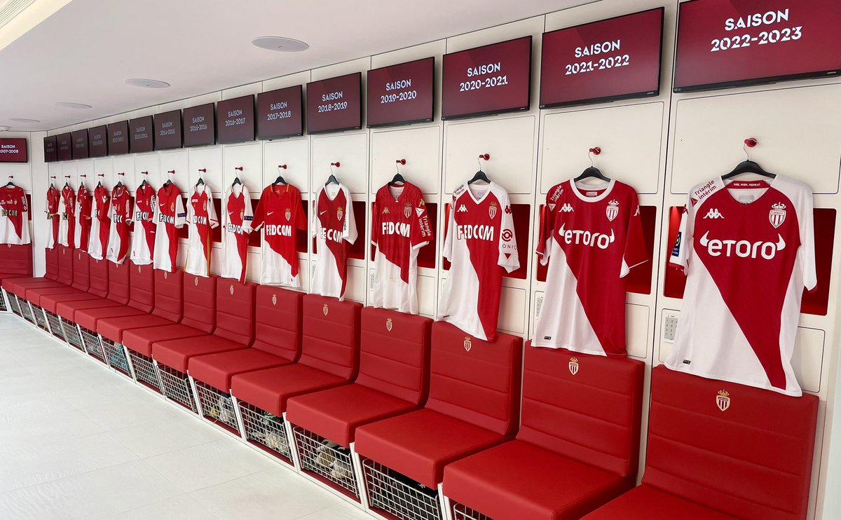 R_Boisaubert's tweet photo. 🔴⚪️ Un vestiaire chargé d’histoire ! 😍
#ASMonaco #CentredePerformance https://t.co/EyeA0S79Is