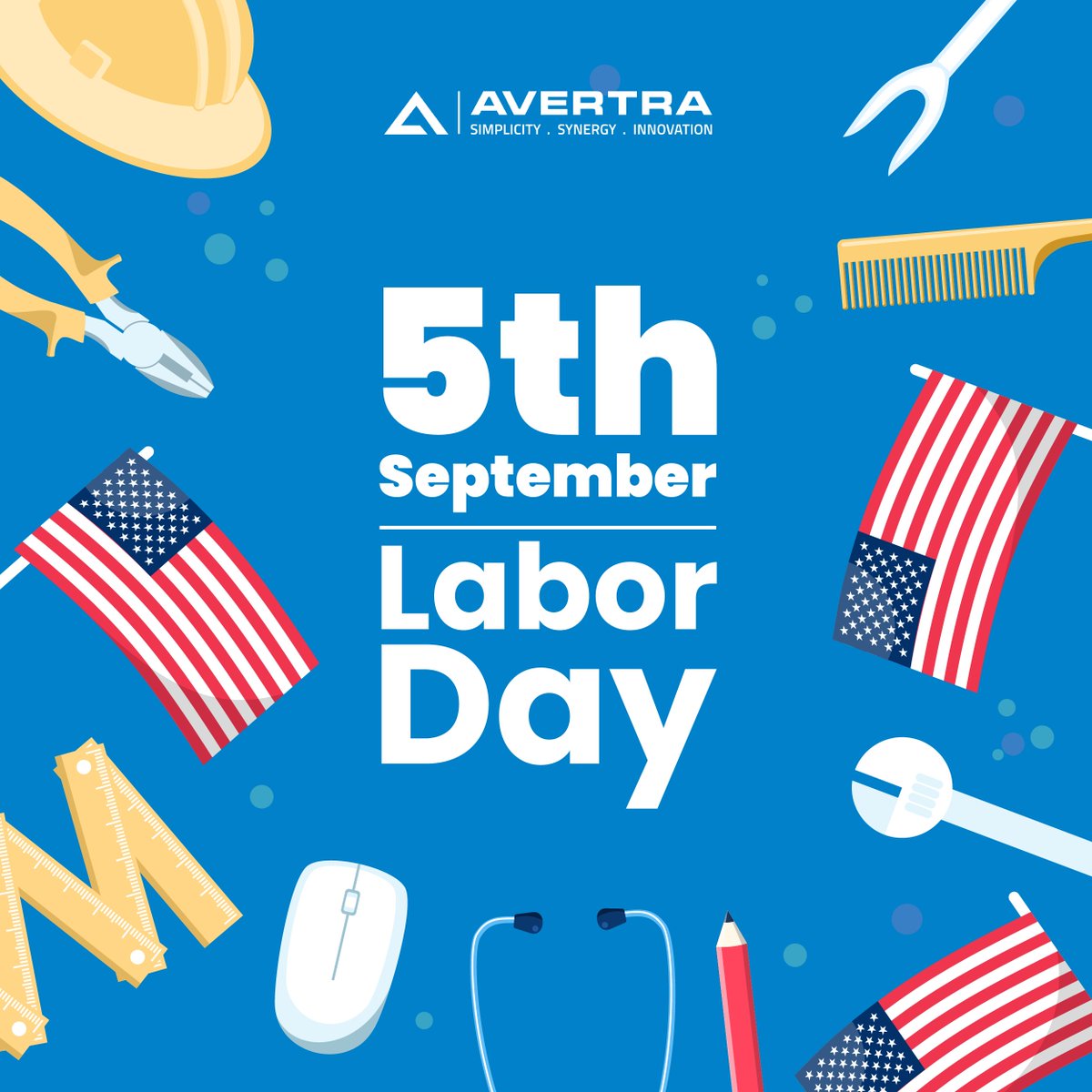AvertraCorp's tweet photo. Happy Labor Day to the workers of every field! The world runs on your contributions and each of you deserves all the respect and recognition.
Wishing everybody a relaxed and peaceful day. โจ
#laborday #labordayweekend #labordayusa #Avertra https://t.co/FKuvVXFO8B