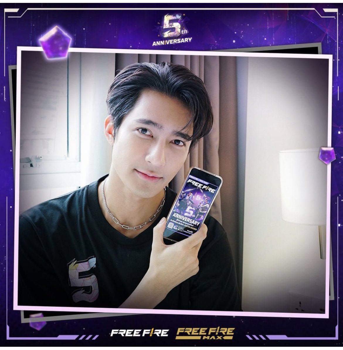 หยิ่น วอร์ กลัฟ เอิร์ท แจ็ค และสไปร์ท SPD 
มาร่วมฉลองความยิ่งใหญ่ไปกับ 5 ปี Free Fire 🔥 @Earth_Pirapat #Earthpirapat #FF5thAnniversary #สู้ไม่หยุดลุยสุดทุกสไตล์ #Battleinstyle