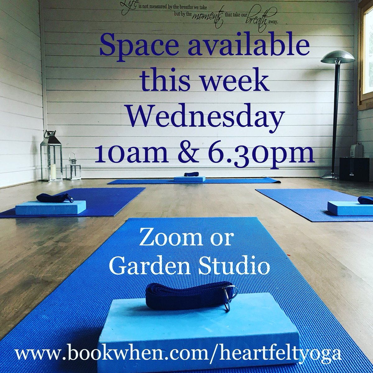 Vikkikavanagh's tweet photo. Email for September #yoga classes has now gone out with a new autumn schedule giving you more classes as now choice between on-line (zoom) and in-person (garden studio) attendance. Booking now .. 
🙏🏻🧘‍♂️#yogaclass #essex #hathayoga https://t.co/V5vV4g50TP