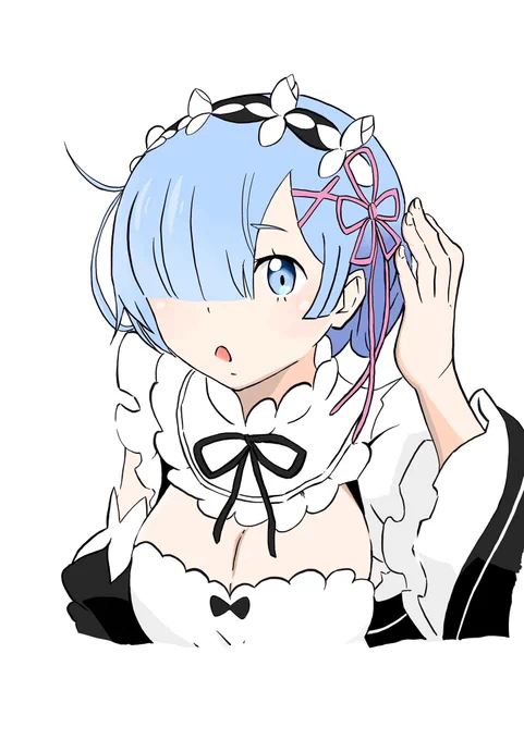 イラスト始めて2年経過していましたこれからも宜しくお願いします(リゼロ レム比較)←2020/9/6   2022/7/31→ #画力変化ビフォーアフター#イラスト 