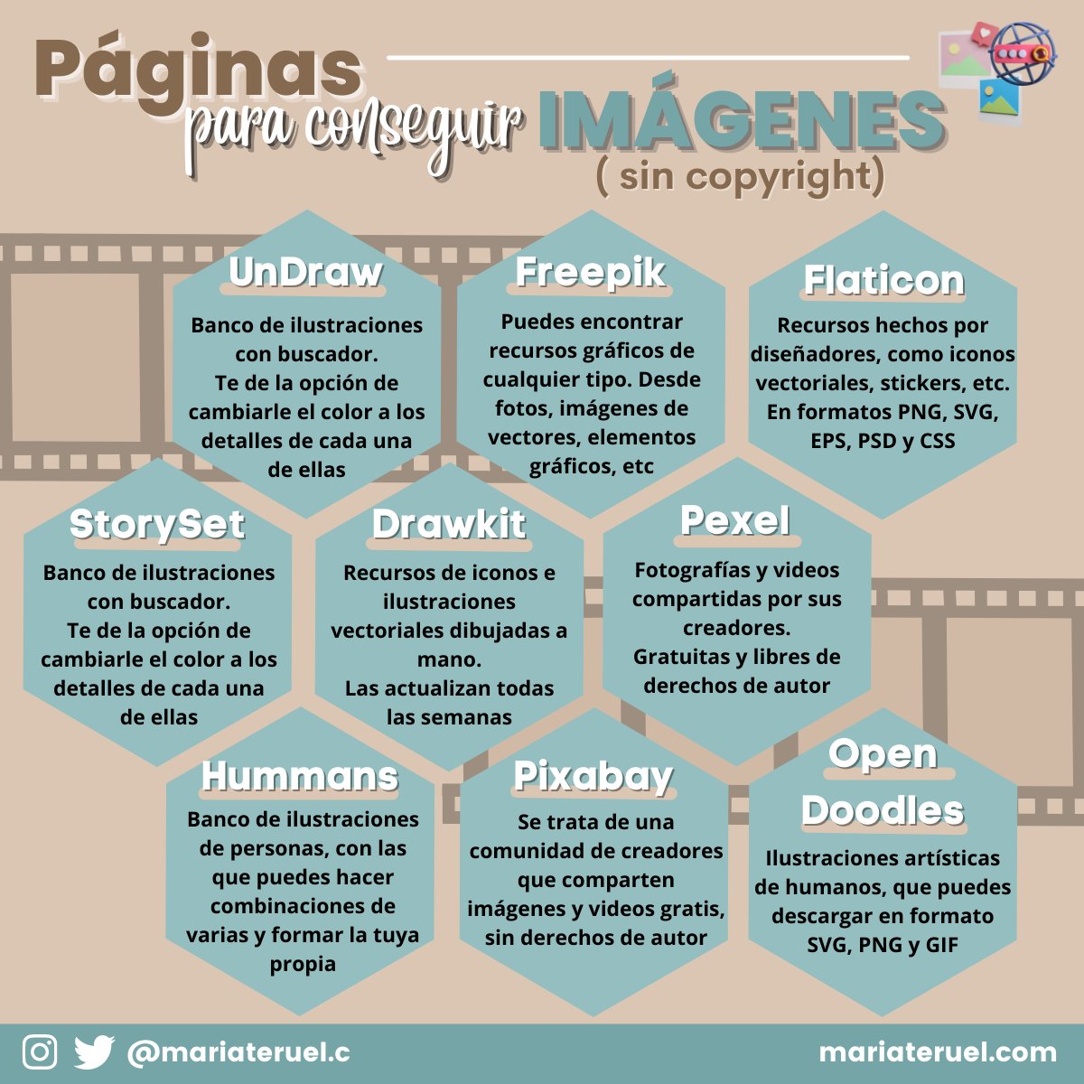 Te recomendamos encarecidamente estas 9 plataformas para conseguir imágenes gratis. ¡Gracias a <a href="/mariateruel/">Maria Teruel</a>.c!