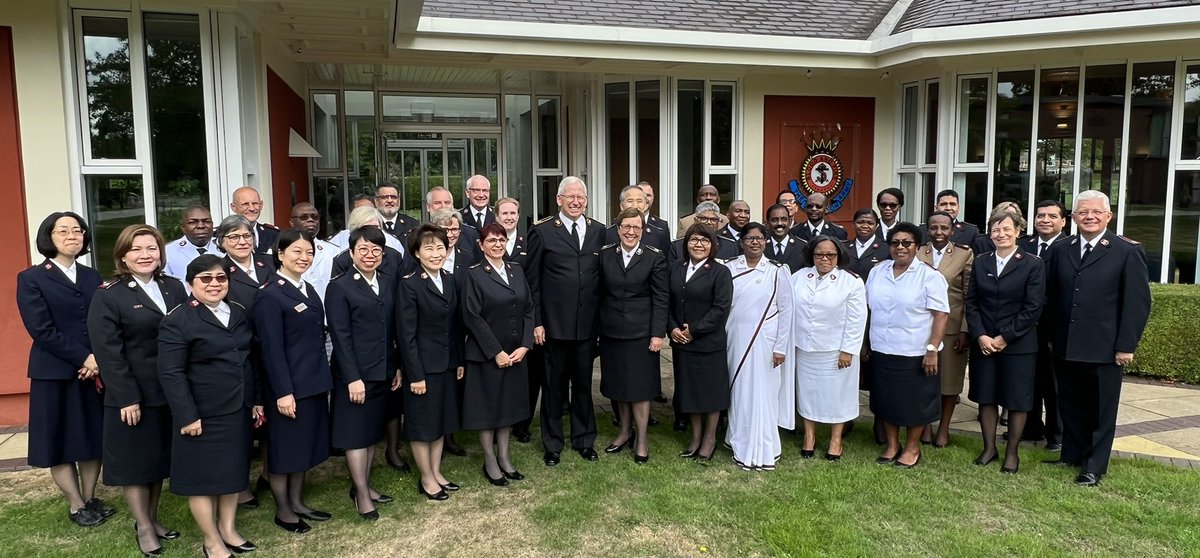 Deeply honoured to have time with leaders from around the Army world. They are people who have appointments with Senior Leader responsibilities. God bless them and the places they represent. <a href="/SalvArmyIHQ/">Salvation Army IHQ</a>