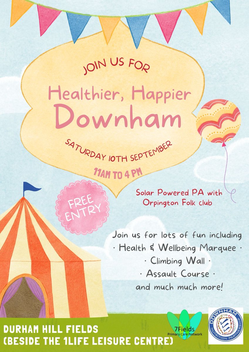 We look forward to running a stall this Saturday among an assortment of great local groups such as Adult Learning Lewisham <a href="/lewishamlocal/">Lewisham Local</a> and @LewSpeakUp. Lots of great activities for all ages from 11am-4pm at Durham Hill Fields BR1 5EP #downham #event #communityfestival