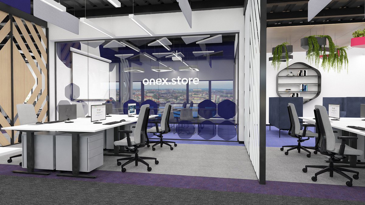 T3Atelier's tweet photo. Dla Grupy Onex pracowaliśmy trzykrotnie. Jako pierwszy prezentujemy projekt wnętrz biurowych w gliwickim oddziale firmy. #Onex #biuro #projektybiur #projektywnętrz #wnętrza #design #Balma #Noti #Profim https://t.co/y21kXdkGkm