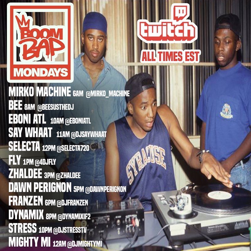 #boombapmonday kicking it off at 8a Eazy with the #FreshStart AM Show Full lineup for this Labor Day!!! @realfreshradio @boombapmonday