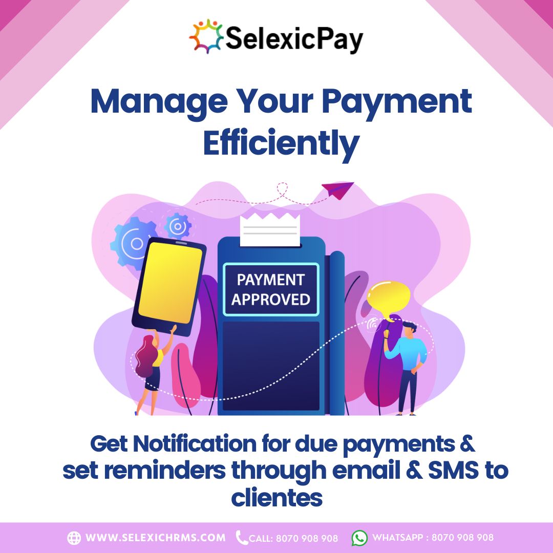SelexicH's tweet photo. “Manage Your Payment Efficiently”
Get Notification for Due Payment &amp; Set Reminders through Emails SMS To Clients. 
Selexic HRMS
+91 8070 908 908
https://t.co/9Wbpp8lCVQ
#labourcontractor #selexicpay #Pfconsultant #Statutorycompliance #PF #ESIC #sales #order #Attendanceautomation https://t.co/LbhX1QETsT