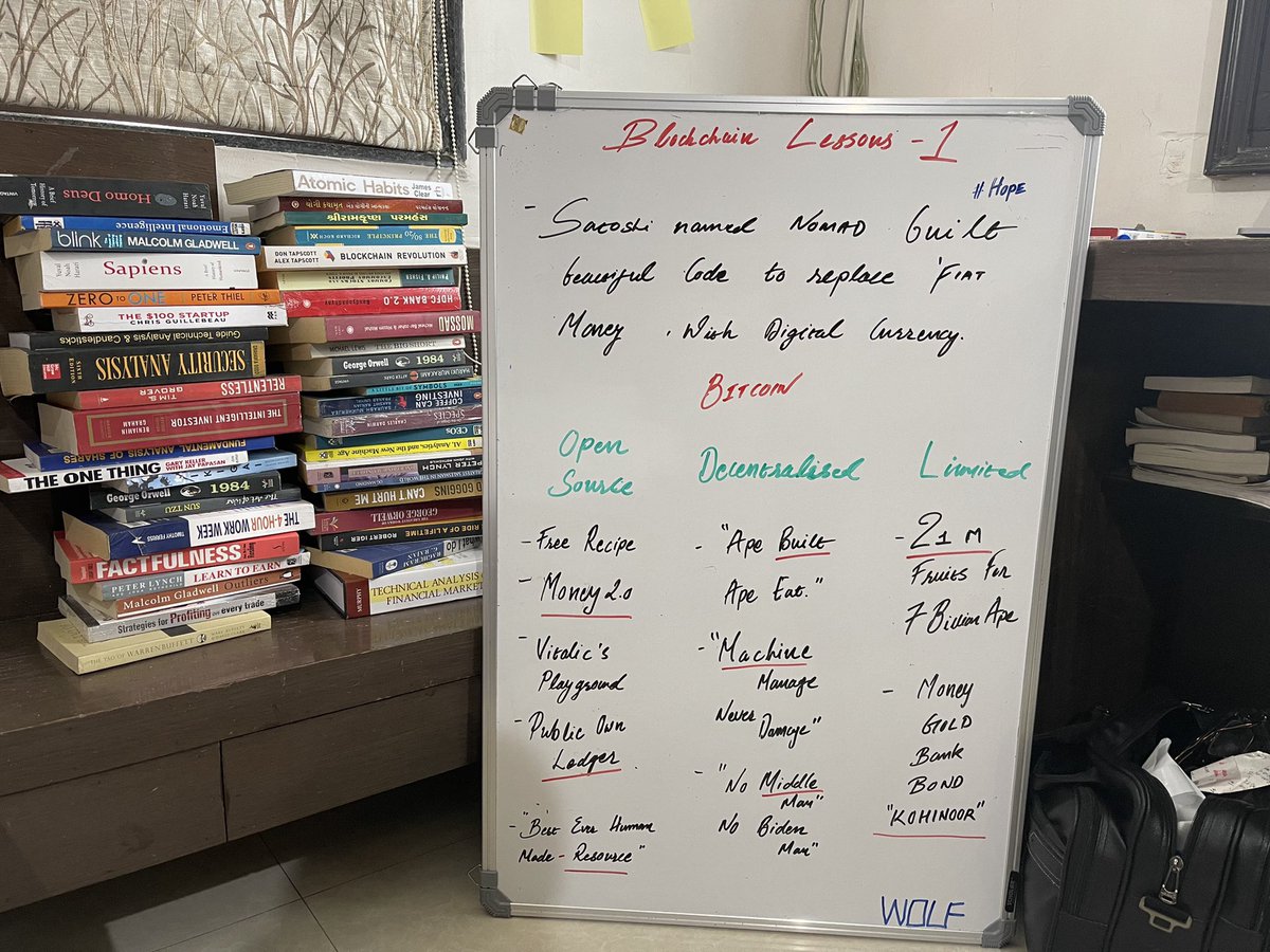 gopal_bharvad's tweet photo. Happy Teacher’s Day to #Bitcoin 🙏🏻 

Professor of Freedom
Professor of Sound Money
Professor of Value 
Professor of Inflation 
Professor of Knowledge
Professor of Self Custody 
Professor of Energy
Professor of Scarcity 
Professor of One World, One Currency

#Bitcoin is Guru 🙏🏻 https://t.co/A9kdCe8acj