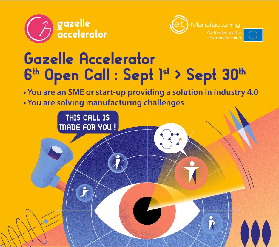 FastTrack Ventures (@fasttrackvc) on Twitter photo Are you a #startup or #SME working in #industry40 & #manufacturing?
<a href="/GazelleAcceler1/">Gazelle Accelerator</a>, an acceleration programme from the
<a href="/EITManufactur/">EIT Manufacturing</a>, launched an Open Call for you!
👉 form.dragnsurvey.com/survey/r/3595e…
‼ Deadline for proposals submission: September 30th at 23:59 CET Are you a #startup or #SME working in #industry40 & #manufacturing?
<a href="/GazelleAcceler1/">Gazelle Accelerator</a>, an acceleration programme from the
<a href="/EITManufactur/">EIT Manufacturing</a>, launched an Open Call for you!
👉 form.dragnsurvey.com/survey/r/3595e…
‼ Deadline for proposals submission: September 30th at 23:59 CET