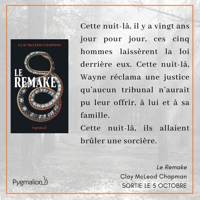 ed_Pygmalion's tweet photo. Aimez-vous les légendes urbaines ?
Si oui, ce "mardi conseil" est pour vous 😉
Découvrez un extrait du "Remake" de Clay McLeod Chapman à paraître le 5 octobre 🥰
#extrait #parution #livre #book #booklover #livreaddict #theremaking #legendeurbaine #MardiConseil https://t.co/QnGY8ZBQOc