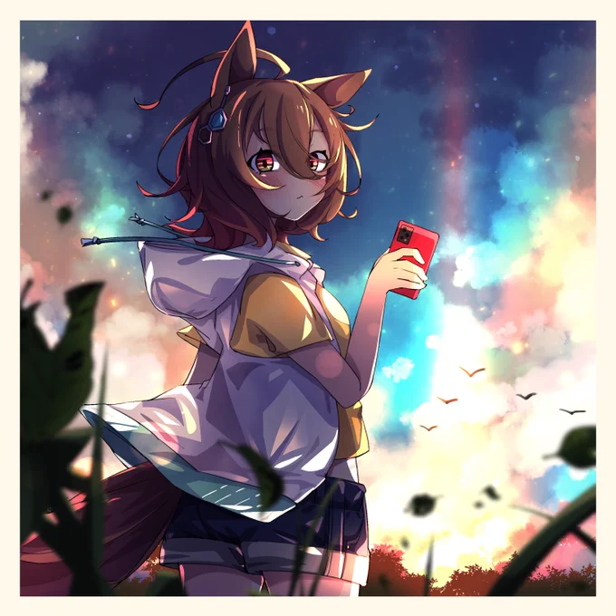 夏も終わりだねぇ#ウマ娘#アグネスタキオン 