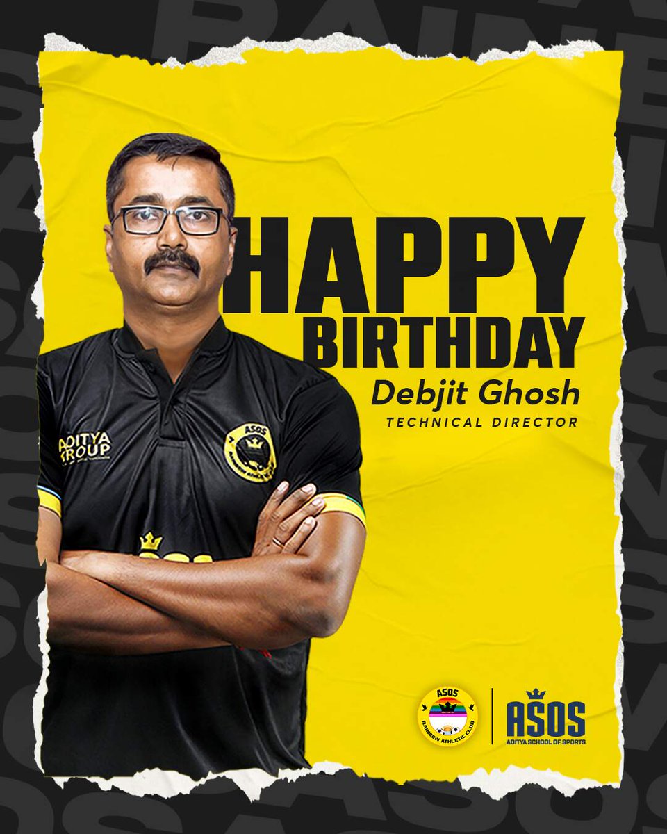 Happy Birthday to our very own Mentor, Debjit Ghosh sir🎉
ASOS Rainbow AC appreciates your positive energy, continuous motivation.
Follow @ac_asos 
.
.
.
.
#blacknyellow #asos #rainbow #asosrainbow #rainbowac #asosrainbowac #coachbirthday #headcoach