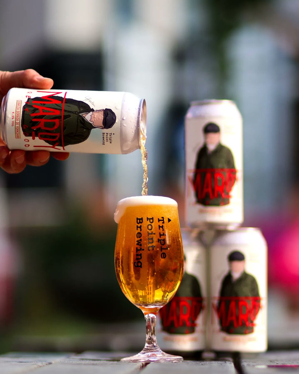 Introducing MARDY. 

Most ‘continental’ lager's you drink are  brewed in the UK but have continental branding to help with the marketing. 

We're proud to brew in Sheffield, so when we brewed one we thought we'd make it very obvious where it's brewed! 

#TheBeerComesFirst