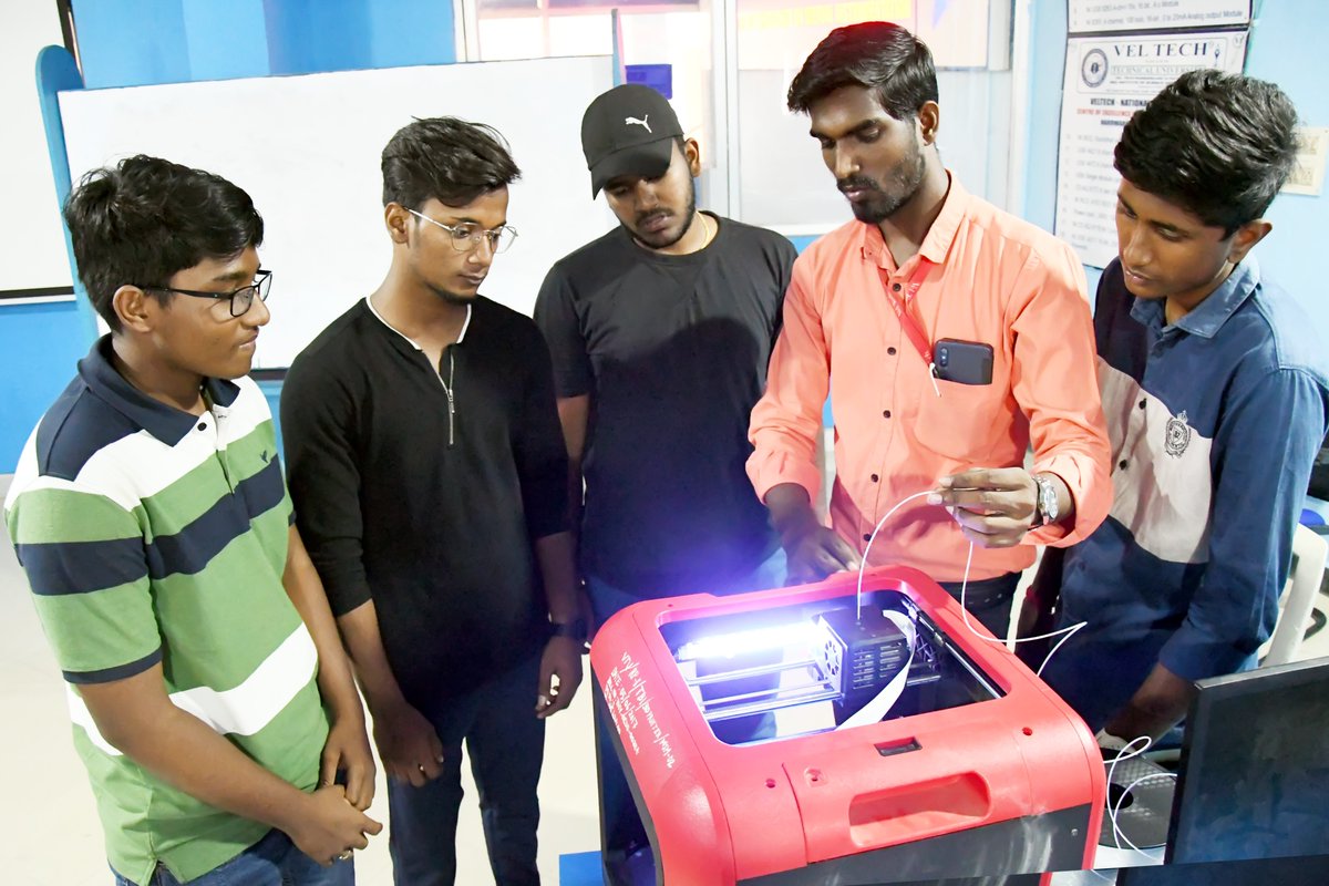 VelTech_Univ's tweet photo. @DeemedVel conducted ๐๐๐ง๐๐ฌ ๐จ๐ง ๐๐ซ๐๐ข๐ง๐ข๐ง๐ ๐ข๐ง ๐๐ ๐๐ซ๐ข๐ง๐ญ๐ข๐ง๐ for First Year Students
View Gallery: https://t.co/1pRZzJiQcl
#VEL_TECH #Veltech #training #3Dprinting #students #college #education https://t.co/PfP7KXXIZG