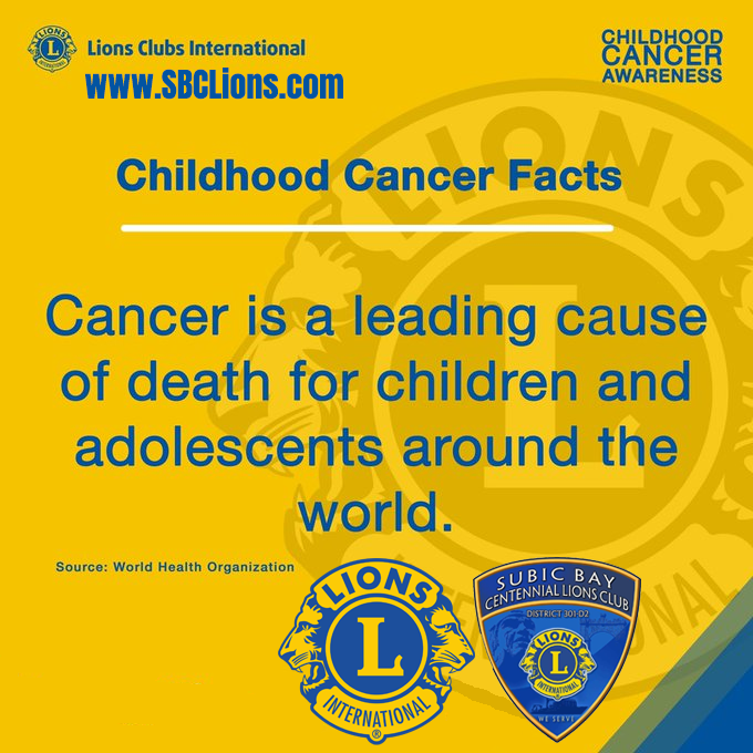 LionsSubic's tweet photo. Worldwide, 100,000 children lose their lives every year to cancer. Children with cancer in low and middle-income countries are four times more likely to die of the disease than children in high-income countries.
https://t.co/vbM1JRj9Ta

#WeServe #SBCLC #Cancer #PediaCancer https://t.co/hCmCcineIb