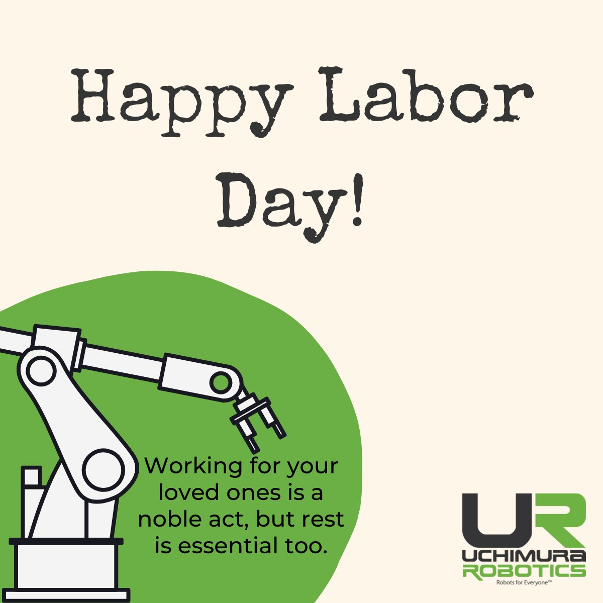UchimuraRobots's tweet photo. #laborday #labordayweekend #happylaborday  #labor #longweekend  #weekend #holiday  #labourday #september  #travel  #workers #vacation #monday #work #soca #usa https://t.co/RFmRnTTaZp