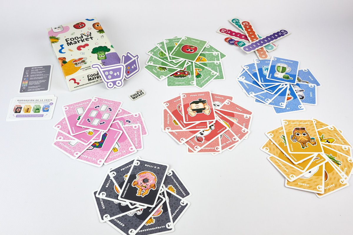 Midietacojea's tweet image. ¡Hoy es un gran día!
Tras año y medio de trabajo en su desarrollo, podemos anunciar que #FoodMarket ya es una realidad.
Un juego de mesa sobre alimentación saludable, que no es la típica propuesta rollazo de muchos juegos educativos. Os cuento 👇
foodmarketjuego.es