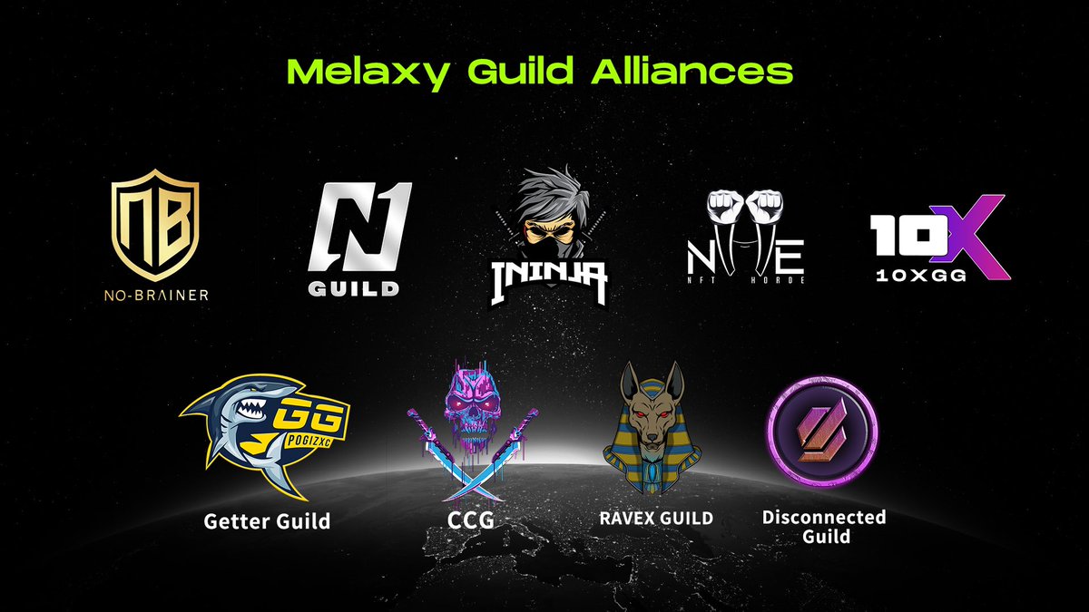 Behold our Amazing Guilds we’ve build an Alliance with!🤝🧑🏽‍✈️Together, we’ll be building and exploring the Metaverse together🍿.You can still join us in this space exploration journey we’ll be embarking on soon 🔜 😉