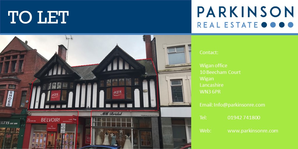 ParkinsonRE's tweet photo. TO LET! Upper floor office space in the centre of Wigan. Benefits well presented office space and self-contained welfare facilities. Close to all local amenities.
Call 📞 01942 741800
#OfficeSpace #ToLet #UpperFloor #TownCentre #ParkinsonRealEstate
https://t.co/cJJ5IAQoz1 https://t.co/j6CF8AZeo7