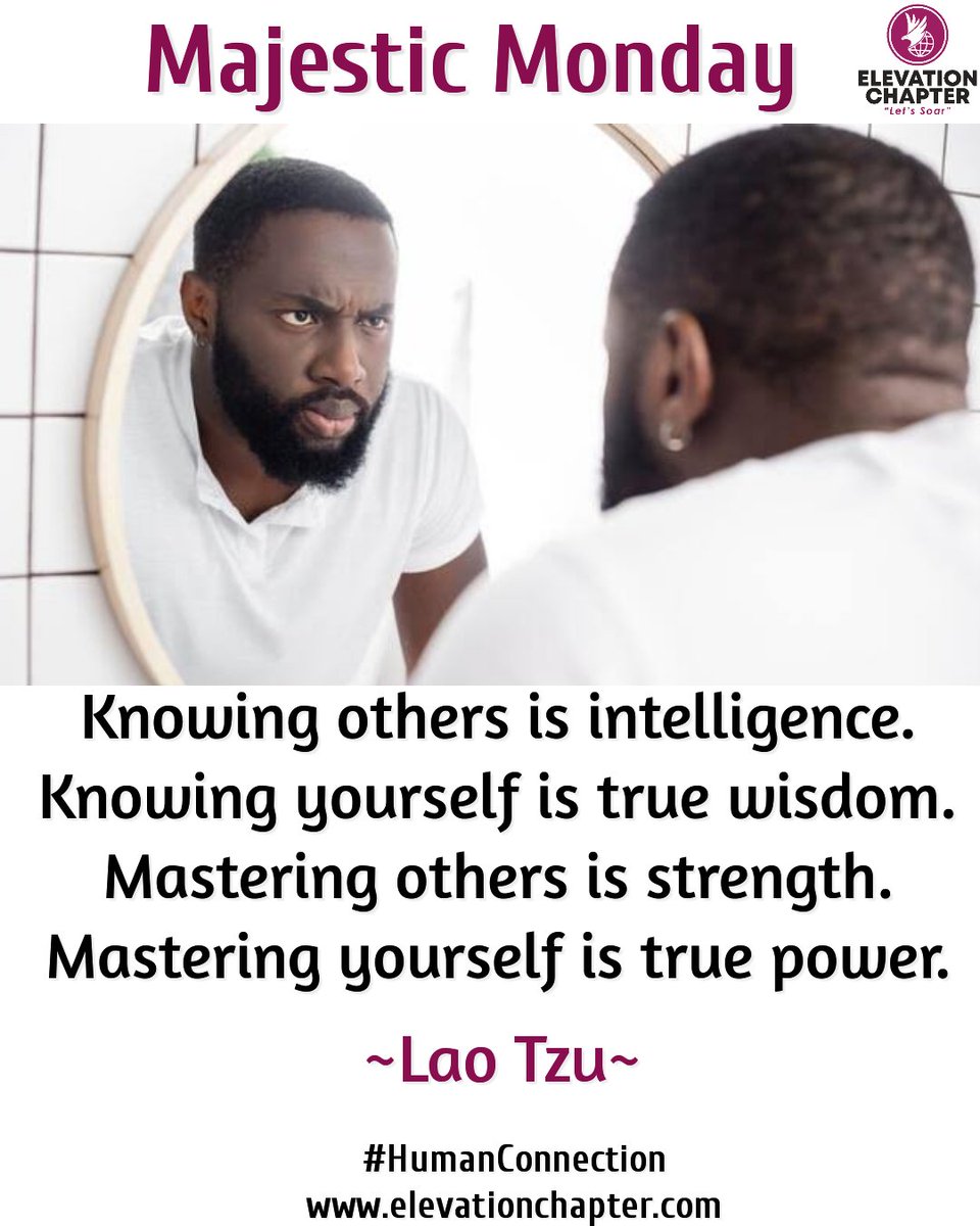 EcTeambuilding's tweet photo. The day you will #master #yourself, is the day you will start enjoying your #HumanConnections.ππ½
Some get to their evening years minus #mastering "#self".
Exclude yourself from that number by intentionally putting in the work to know & master thyself.
#ElevationChapter https://t.co/A1zB36F94z