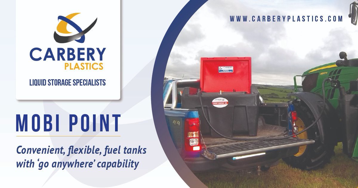carberyplastics's tweet image. Why not check out #CarberyPlastics range of #mobipoints on our website 
👉 carberyplastics.com
Convenient, flexible, fuel tanks with ‘go anywhere’ capability.
#refueling #farming #construction #diesel