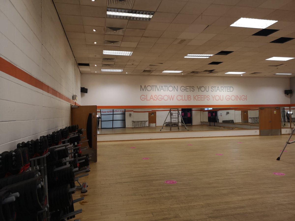 optimusdecor's tweet photo. Found these before pics of the Gorbals leisure centre dance studio working with city building, so we decided to post some more in progress shots. https://t.co/6oX9PgMQ7X