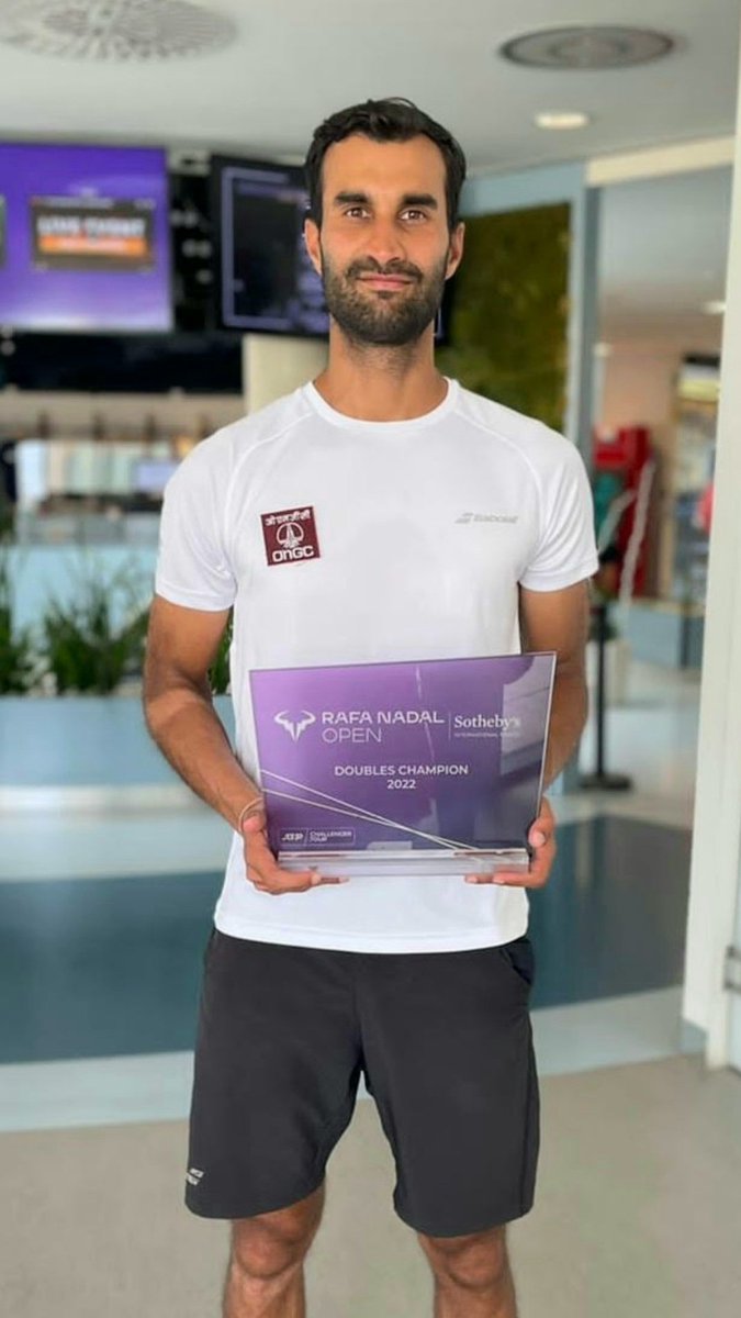 ONGC_'s tweet photo. #India's #Tennis ace &amp; #ONGCian @yukibhambri clinched #RafaNadal Open title on 3 Sept 2022 in #Spain. Bhambri &amp; his partner @SakethMyneni have bagged 5 titles this season. @PetroleumMin @HardeepSPuri @Rameswar_Teli #ProudtobeONGCian #YouAreEnergy https://t.co/uHglAHqSBt