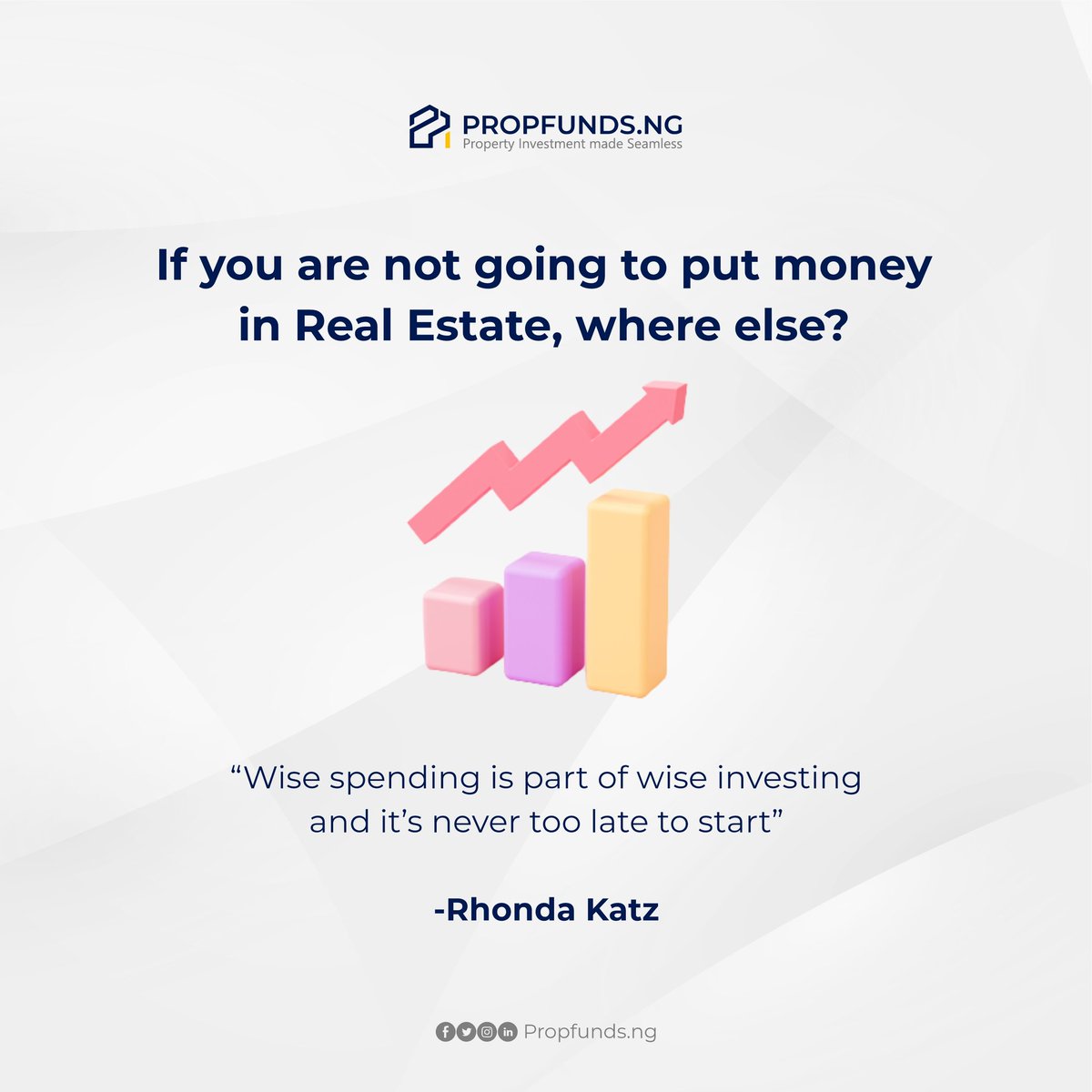 Propfundsng's tweet photo. Real estate doesn't just guarantee you with financial freedom but it also is the best form of investing.
No investment on earth is so safe, so sure or even so certain like that of real estate investment.
.
.
.
#realestate #investment #proptechstartup #propfunds #financialfreedom https://t.co/eiqeWxLK5G
