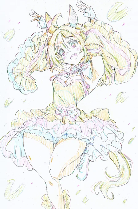 コパノリッキー可愛い!こういう東方プロジェクトっぽい服大好き!   #ウマ娘 
