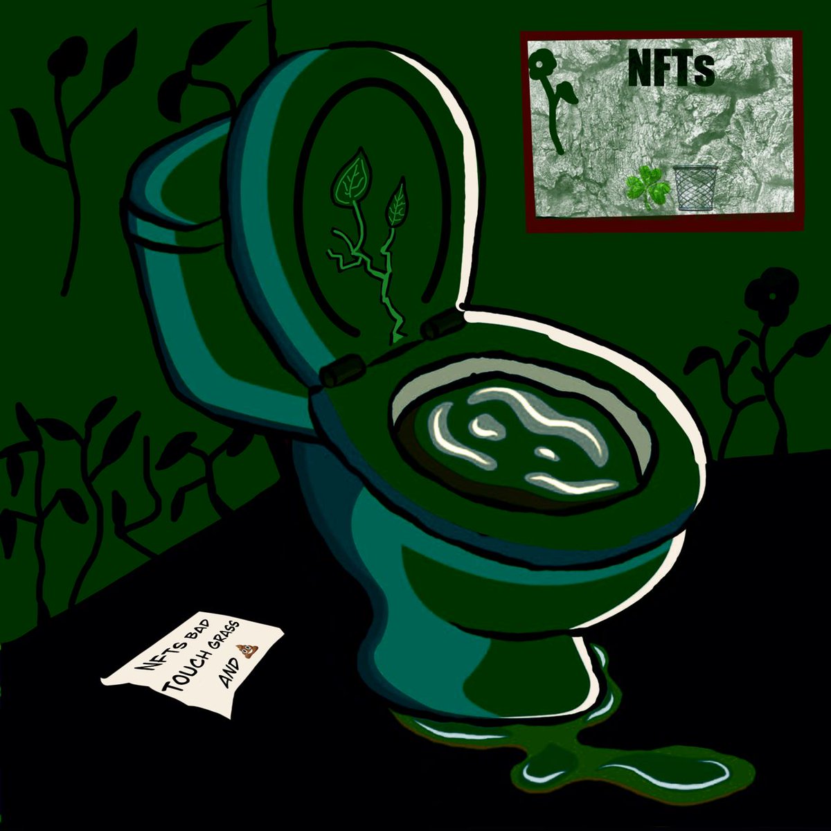 Catheri018's tweet photo. I love @usedtoiletswtf but most nfts deserve to be in the toilet🥴
So touch soon green grass🔥❤️
Bullish on @usedtoiletswtf ✨ https://t.co/Mstdi9zvp9
