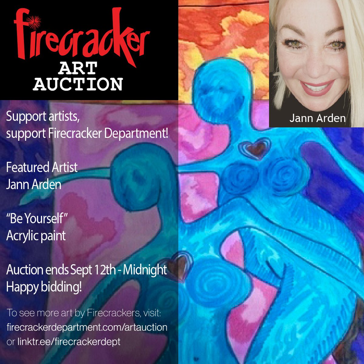 Firecrackerdept's tweet photo. There is just no one like @jannarden No one would argue with us! She is one of the biggest hearts in the industry, and her talent comes through her art effortlessly, whether through her music, acting, writing, animal-loving activism, or art! https://t.co/RQcxeretrx
