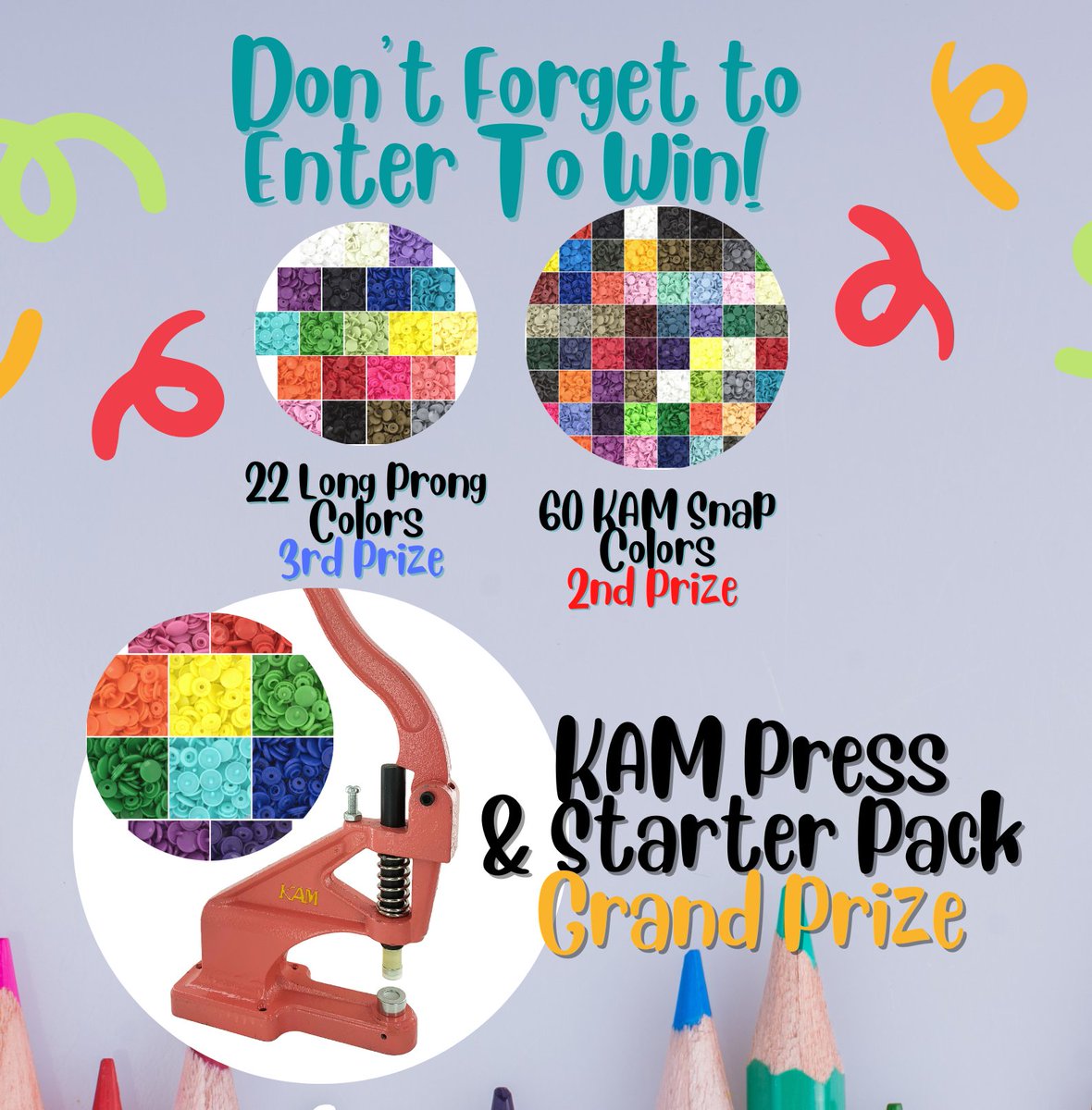 ilovebigbuttons's tweet image. 3 days left in our BACK TO SCHOOL GIVEAWAY! 

🏆 #GrandPrize: #KAMSnapPress With Sz 20 Dies &amp;amp; 100 Sets of KAM Snaps
🥈 #2ndPrize: 600 Sets of #KAMSnaps
🥉 #3rdPrize: 220 Sets of KAM Snaps in #LongProng

*** To see #Giveaway Rules &amp;amp; to Enter To #Win, go to facebook.com/watch/?v=58961…