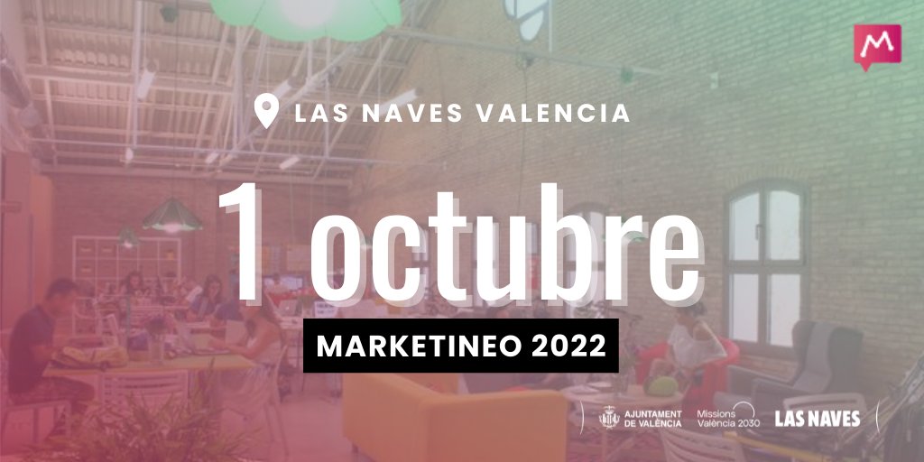Ya tenemos todo preparado para celebrar #Marketineo2022. Si todavía no te has apuntado, 📝 inscríbete en marketineo.com. Te esperamos el 1 de octubre en #Valencia.