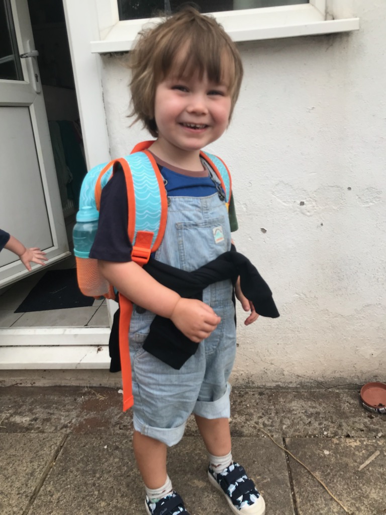 Fin has started school! #growingfast #prouddad #bigboy #handsome