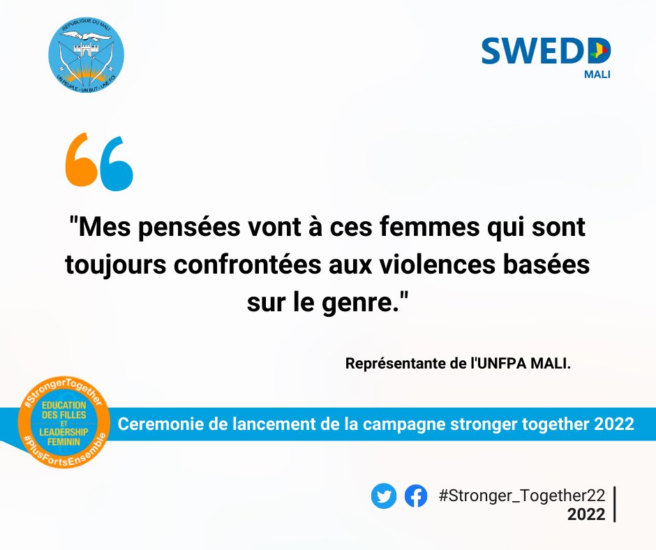 Iya4D's tweet photo. "Mes pensées vont à ces femmes qui sont toujours confrontées aux violences basées sur le genre."

#Stronger_Together
#Stronger_Together22
#SWEDD_MALI
#SCOFI
#leardship
#WomenEmpowerment https://t.co/NJdVl7ZGit