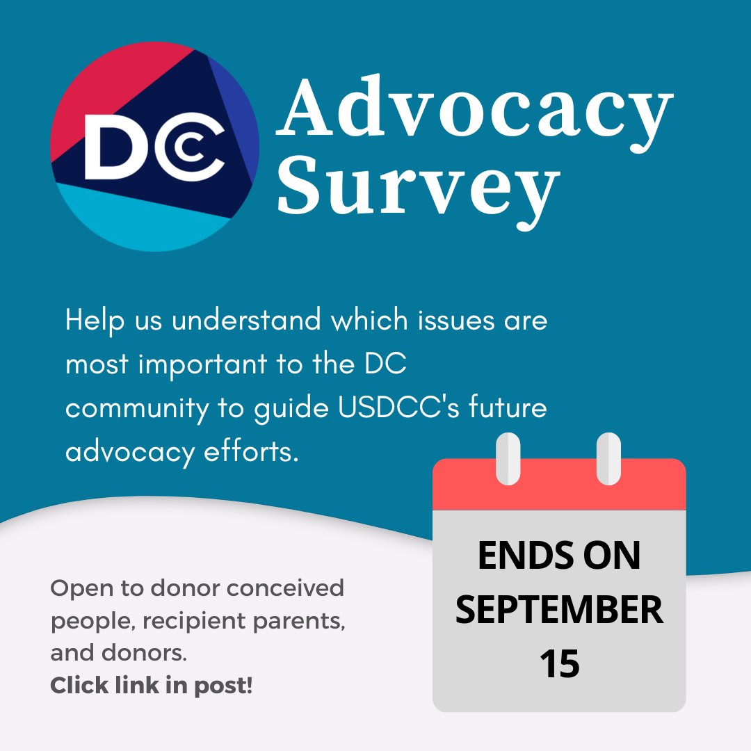 🚨 ENDING SOON 🚨

We will no longer accept responses to our Advocacy Survey after September 15. Please take the survey and share it with other DCP, donors, or RPs if you have not already done so. Thank you!

Access the survey here: forms.gle/uxrRvAmuX5B5cv…