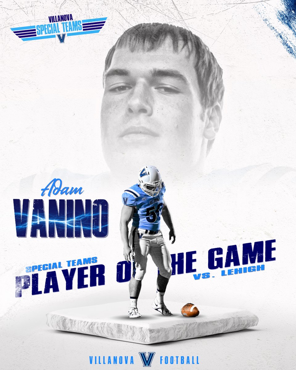 NovaFbRecruit's tweet photo. Congrats to our SPECIAL TEAMS Player of the Game @adamvanino! #TapTheRock https://t.co/gVHoxAbNIS