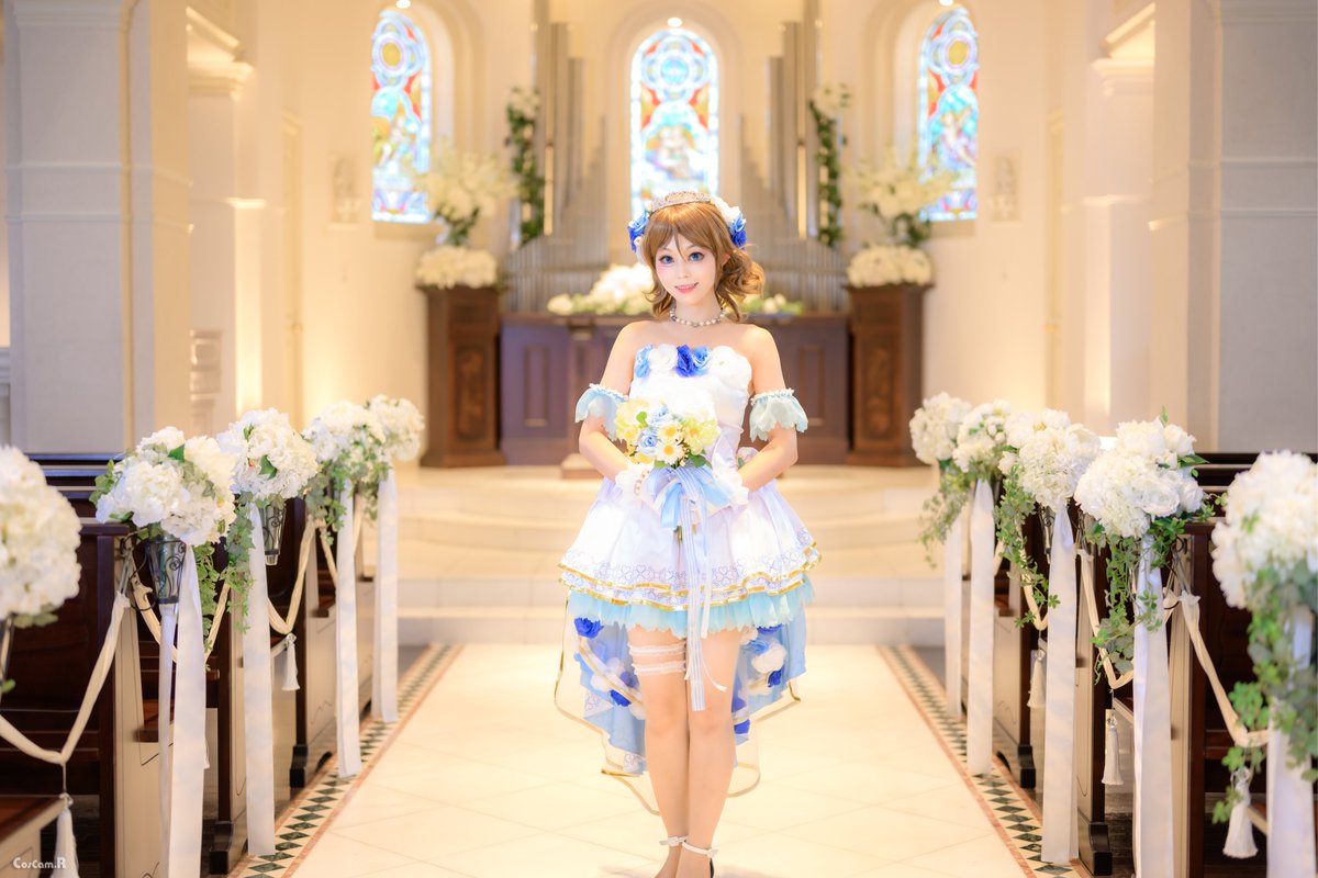 💙cosplay💙 ラブライブ!サンシャイン‼︎ 渡辺曜 ウェディング編覚醒後