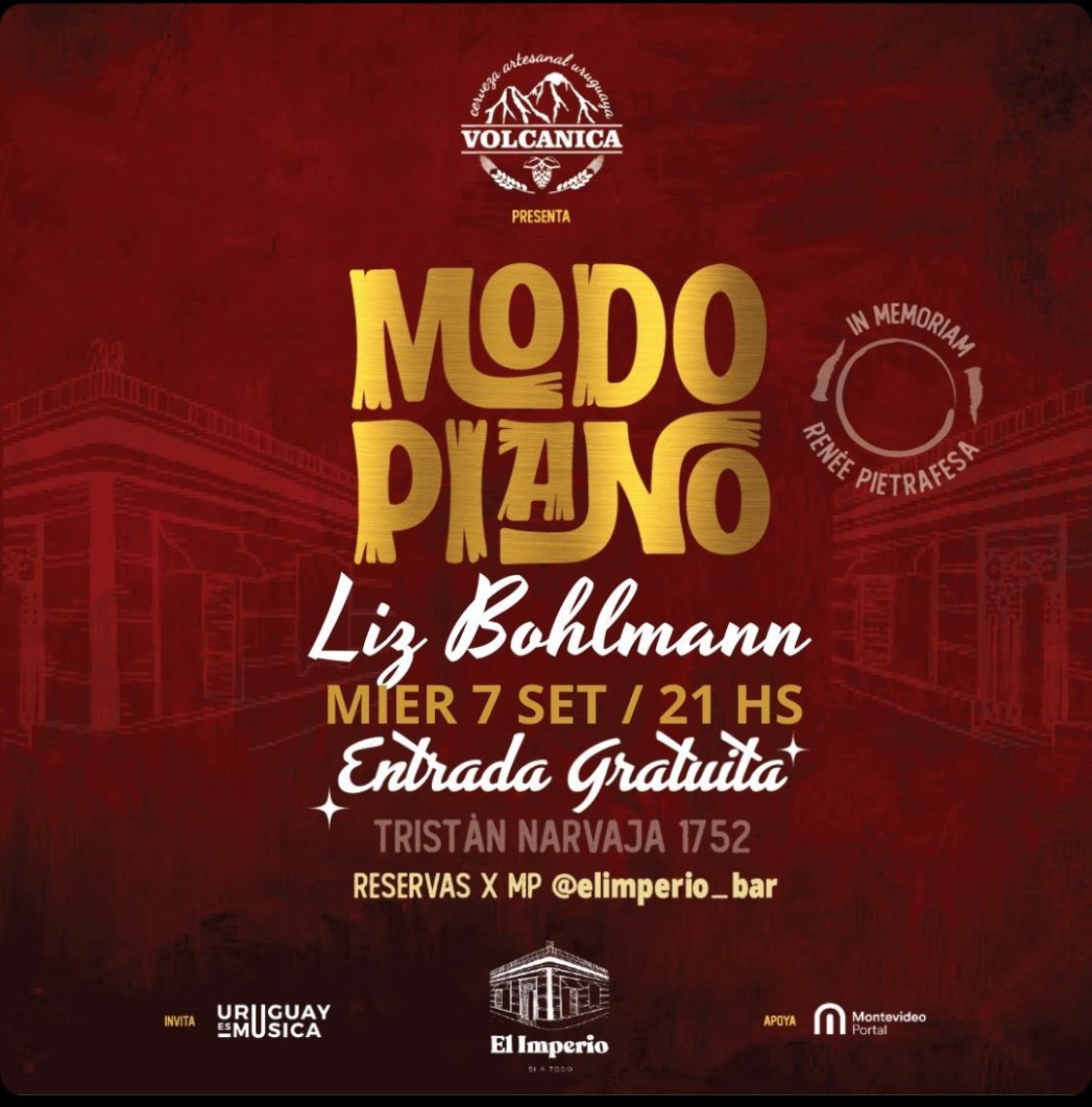 Miércoles a la noche, una grapa y el Color Ausente en formato trío. Yo que se, es buen plan. 👉🏻🖤